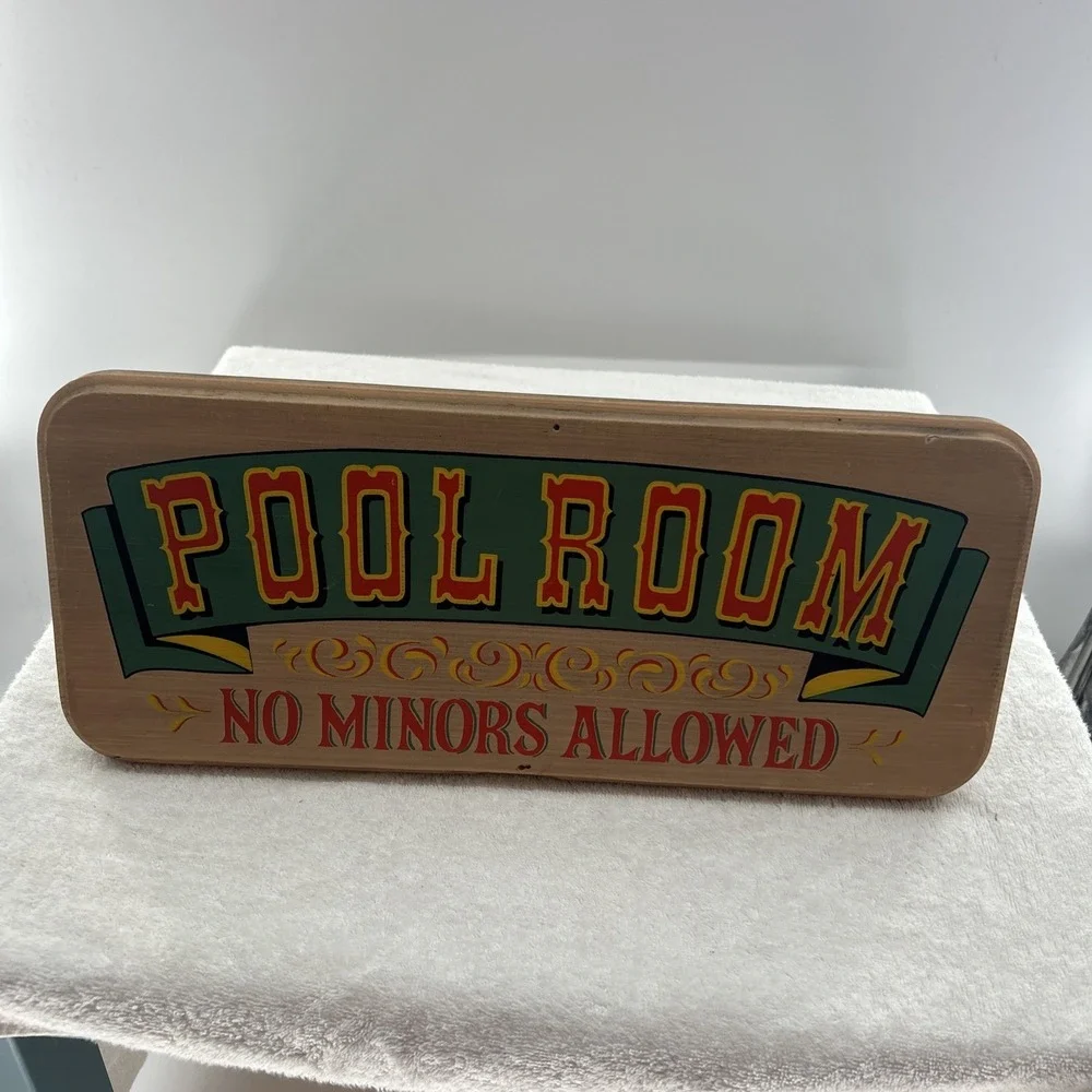 VTG Pool Room Mirror Sign 